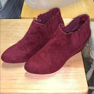 Maroon Booties